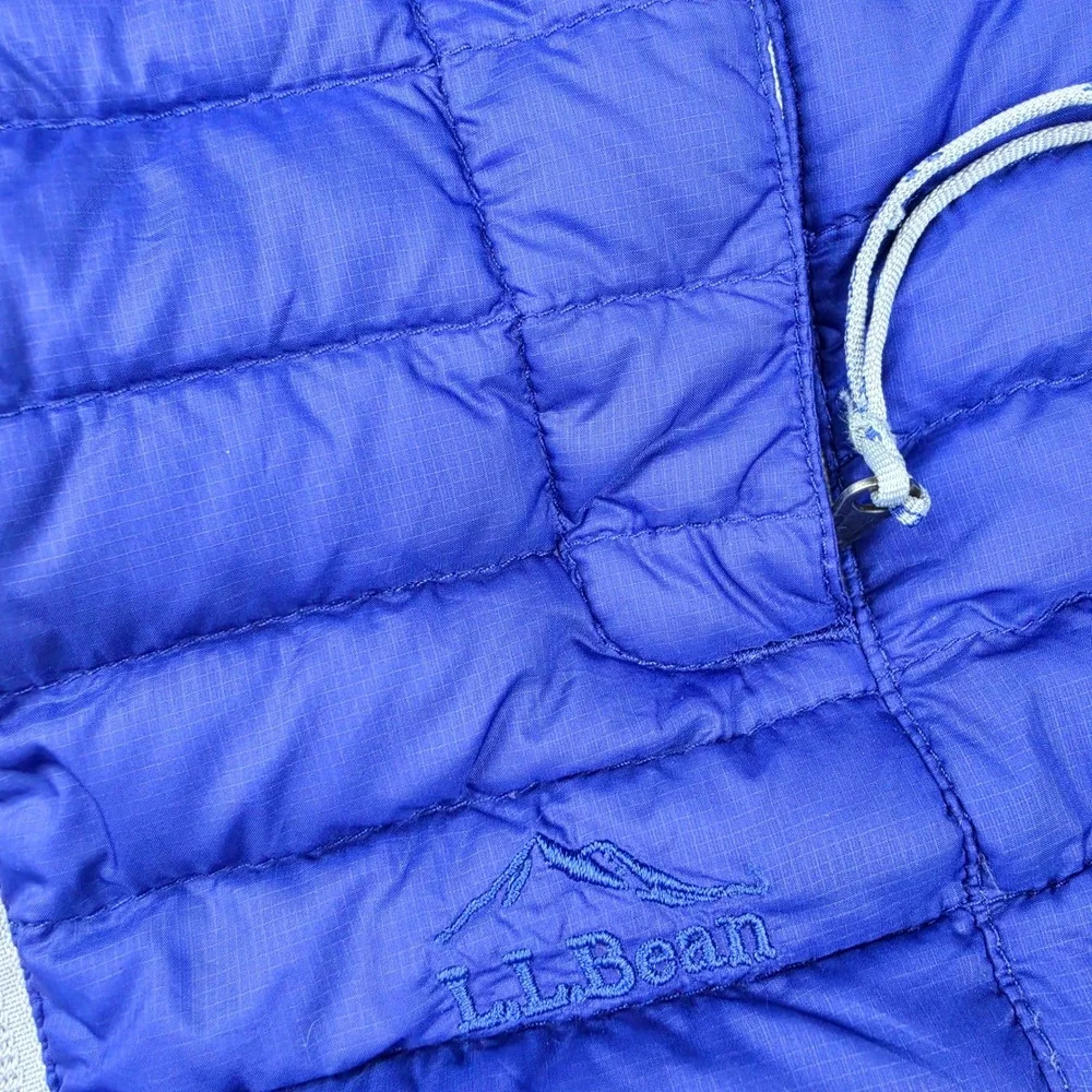 L.L. Bean Kids M 5-6 Ultralight 650 DownTek Puffer Jacket Blue 296982